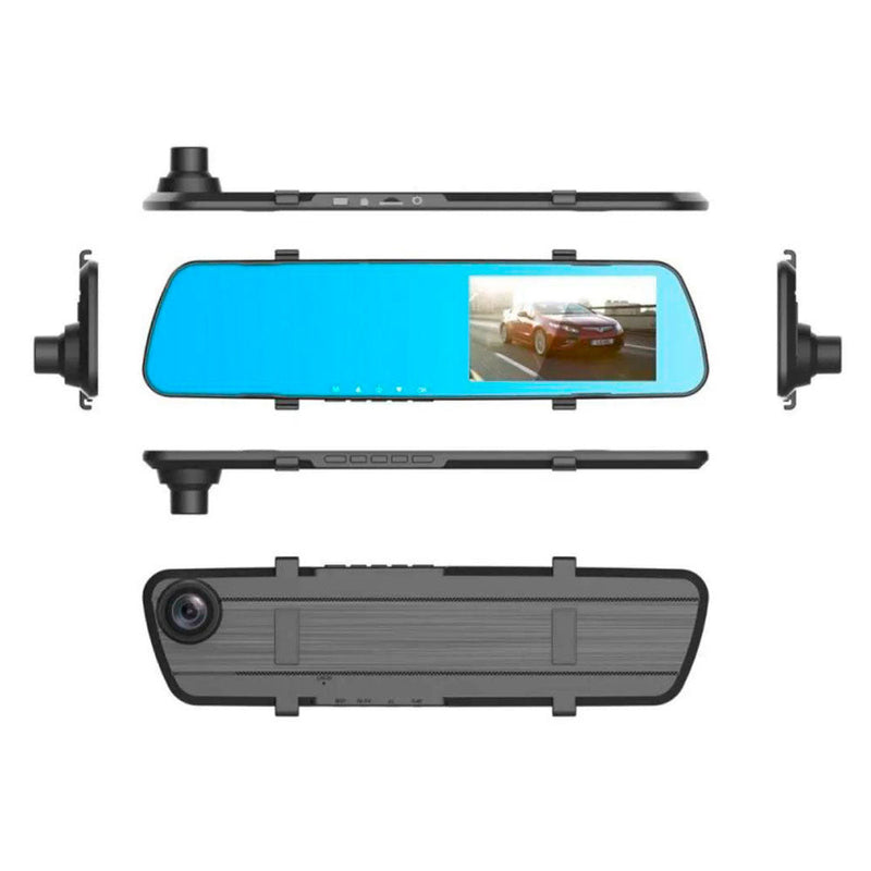 Camara Espejo Retrovisor para Auto Camioneta Dvr + Reversa 4.3 Pulgadas  FULL HD 1080p MOD4