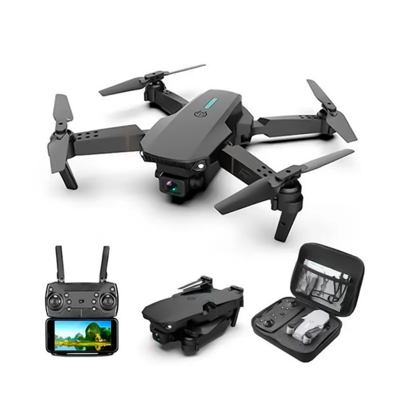 Drone E88 WiFi Doble Cámara 4K + Estuche y Accesorios