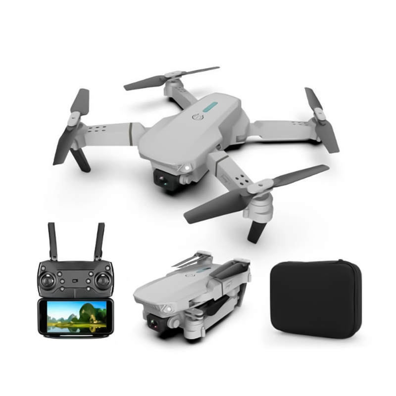 Drone E88 WiFi Doble Cámara 2K + Estuche y Accesorios